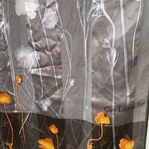 Vintage Guy Laroche Silk Scarf, Silk Stole or Silk Muffler
